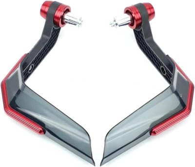 Motorfiets Handkappen - Valbescherming Handgrepen - Bescherming Motor - Aluminiumlegering - 22MM - Rood