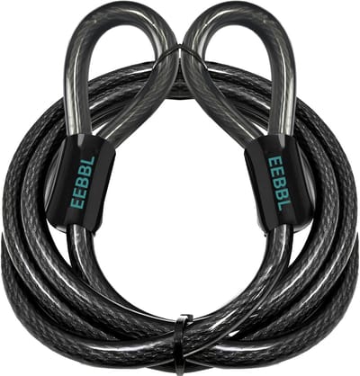 Extra Sterk Fietsslot Kabel 2,1 Meter - Flexibel Staalkabel met Vinyl Coating voor Fiets en Motor