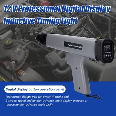12 V Professionele Digitale Display Inductieve Timing Light Auto Motorfiets Benzinemotor Ontstekingstiming Stroboscooplamp veelkleurig