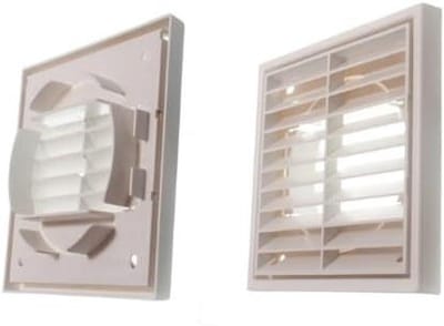 Ventilatie rooster - Lucht rooster - Ventilatie binnen - Louvre design - 100 mm - Goudkleurig