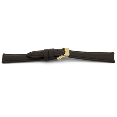 Horlogeband F346G Dover Bruin Goud 18x16 mm