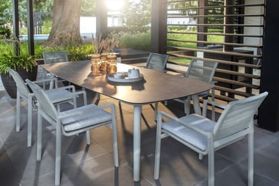Ishi stackable dining chair aluminium salix/rope salix 2023 Yoi