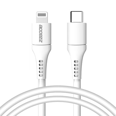 Accezz geschikt voor Lightning naar USB-C kabel - MFi certificering - 1 meter - Wit
