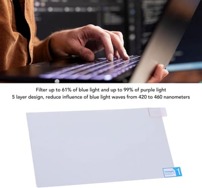 Dailygoods- Schermbeschermer Anti-blauwlicht - 14 Inch Laptop - Eenvoudige Installatie - Oogbescherming - PET Materiaal - Helder Beeld - Blauwlichtfilter