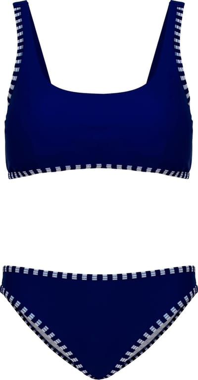 Bikini classic style - Navy strepen 128-134
