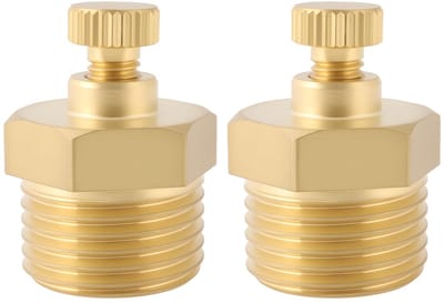 Dailygoods- Ventiel 1/2" BSP - Messing - 2 Stuks - Corrosieweerstand - Handmatig Ontwerp - Compacte Structuur - Hoge Drukweerstand - Luchtventiel