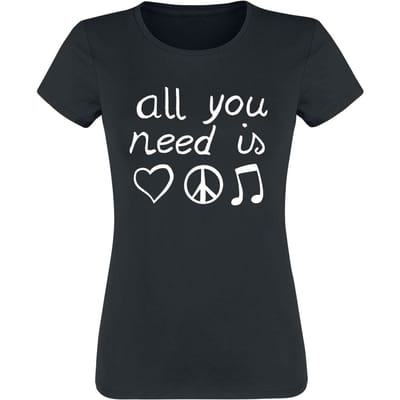 Sprüche - Fun T-shirt - All You Need Is... - M tot 3XL - voor Vrouwen - zwart
