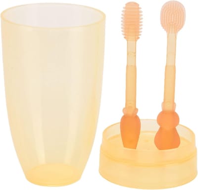 Zachte Silicone Tandenborstel voor Peuters met Tongreiniger, Veilig en Ergonomisch Ontwerp voor Kinderen