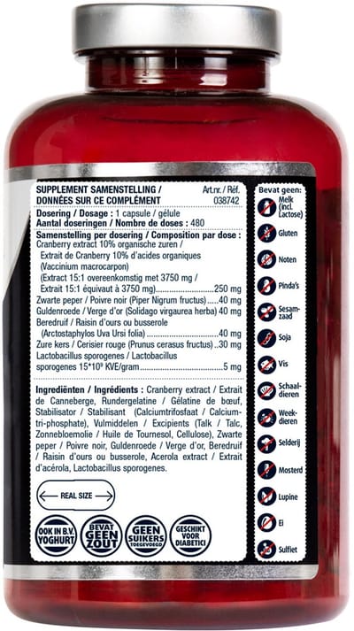 Lucovitaal Cranberry X-tra - 2 x 480 capsules - Voordeelverpakking