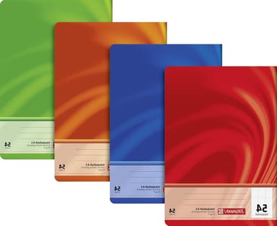 Woordenschat Schrift - Vokabelschrift Notitieboek - Taal Leren - Met 2 Scheidingslijnen - A5 - Assorti