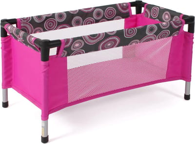 Reisbed voor Poppen tot 50 cm - Inklapbaar Poppenbed met Draagtas