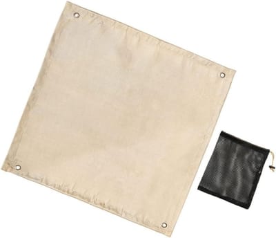 Brandwerende deken - Vuurmat isolatiedeken - Buitenactiviteiten beschermen - Flexibel glasvezelmateriaal - 93 x 80 cm - Afgebeeld