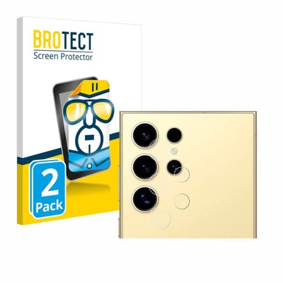 BROTECT - Screenprotector voor Samsung Galaxy S24 Ultra (ALLEEN Camera Lens) - Folie Beschermfolie transparant 2 Stuks