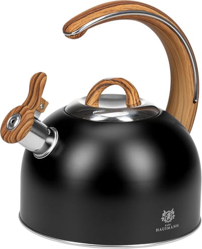 Waterkoker met Fluitje - Thee Ketel - Water Koken - Geschikt voor Alle Vuren - 3 Liter Capaciteit - Zwart