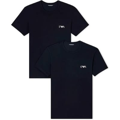 Emporio Armani Stretch Jersey Fitted Loungewear Shirt Heren (2-pack) - Maat XL