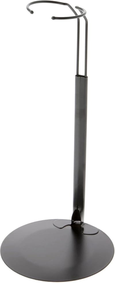 Verstelbare Pop Standaard voor Figuren van 16 tot 24 Inch - Zwarte Metalen Display Standaard