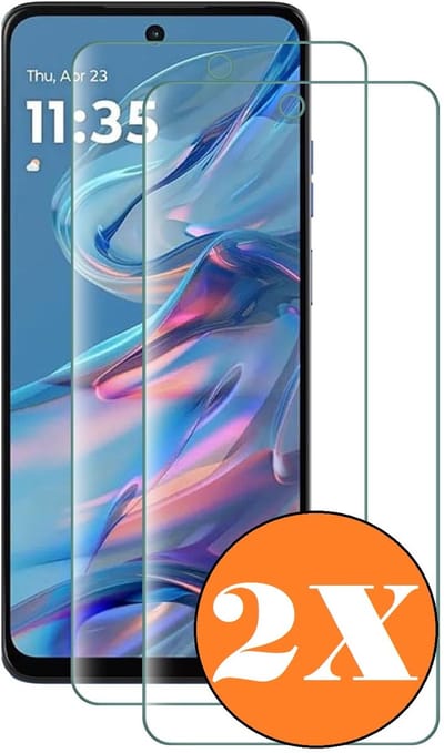 Screenprotector geschikt voor Motorola Moto G45 / G34 5G - gehard Glas Tempered Glass - 2 Stuks