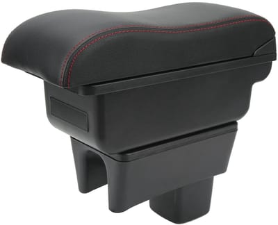 Dailygoods- Armsteun Auto - Grote Opbergruimte - Compatibel met Suzuki Swift 2005-2021 - Verstelbaar - Comfortabel - Verlicht Armvermoeidheid - Console Organizer