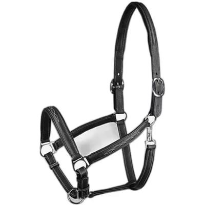 Horze Warren Zacht Leren Halster, Black, Vollblut