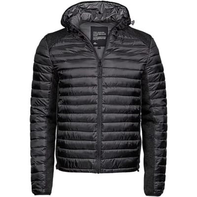 Tee Jays - Men´s Hooded Outdoor Crossover Jacket - Black - S
