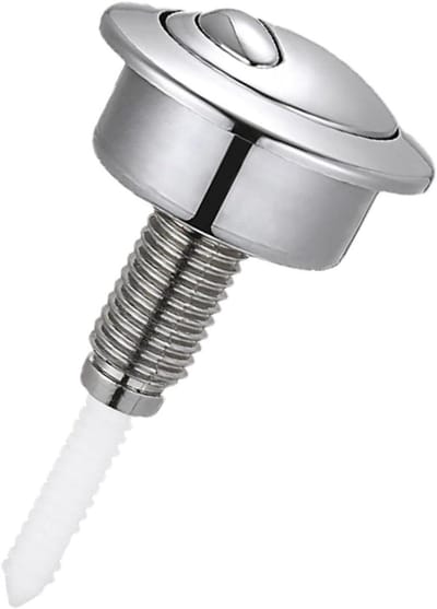 Toilet Spoelknop - Drukknop Toilet - Toilet Reparatie - Dubbele Spoelmodus - Standaard Maat - Zilver