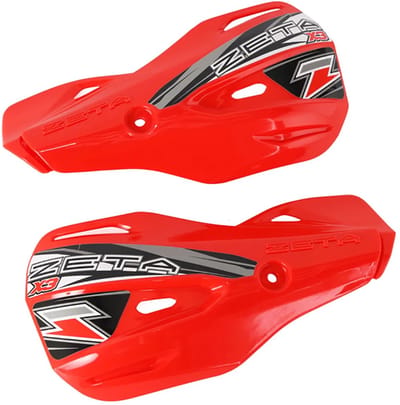 Zeta Plastic Handbeschermers Rood