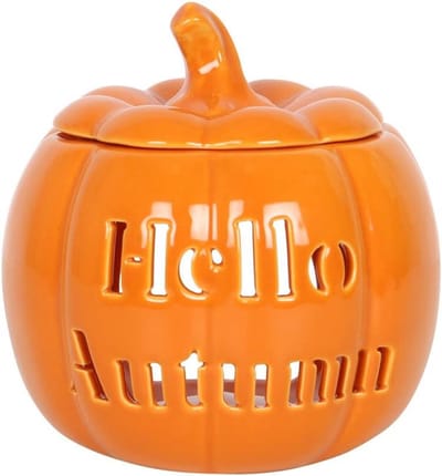 Geurbrander Pompoen Hello Autumn Keramiek Oranje