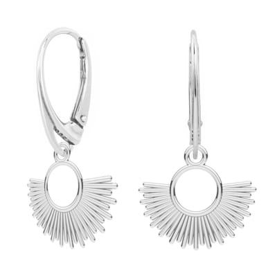 ARLIZI 2378 Oorbellen zon oorhangers - sterling zilver - 3 cm