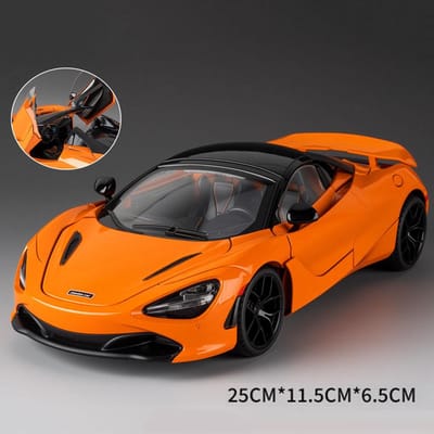 1:18 Hellcat 720S Auto Speelgoed Legering Diecast Model Geluid En Licht Deuren Geopend Voorwiel Besturing Voertuigen Verjaardagscadeau Voor Vriend