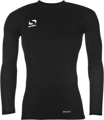 Sondico ondershirt Lange mouw - Heren - Zwart - Maat S