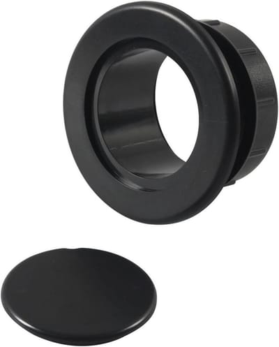Parasolgat Ring Set - Parasolhouder Tafel - Buitenmeubels Beveiligen - Verstelbare Compatibiliteit - Set van 1 - Zwart