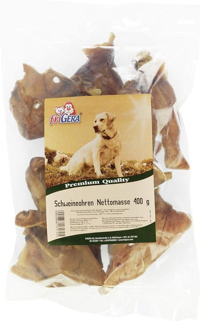 friGERA Varkensoren 400 gram – 100% natuurlijke kauwsnoepjes voor honden