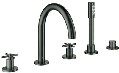 Grohe Atrio Inbouw vijfgats badrandcombinatie Antraciet, 29408AL0