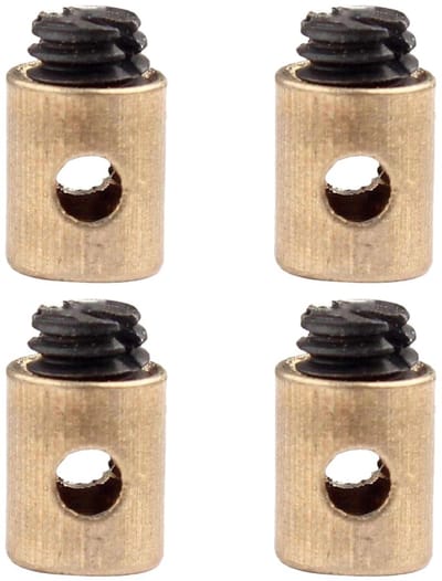 Dailygoods - Gaskabel Klemmen - Universele Kabelklem - Eenvoudige Montage - 4 Stuks - Voor Scooter en Motorfiets - Gaskabels tot 2 mm