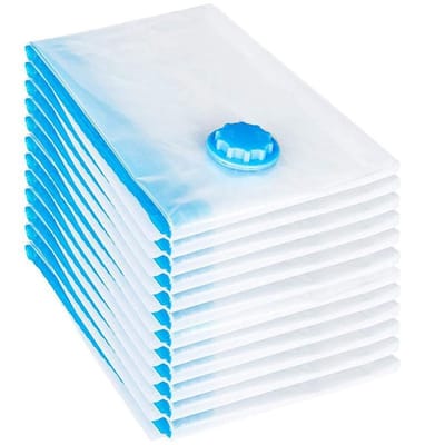 JHUBERS- Opbergzakken 10 stuks 100x120 cm - Vacuümzakken - Herbruikbare Kledingzakken - Ruimtebesparende Zakken - Hoogwaardig Materiaal - Tot 75% Opslagruimte Besparen