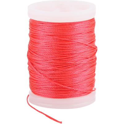 Fil de service en nylon durable de 120 m pour corde d'arc, fournitures de tir à l'arc (rouge) Red pink