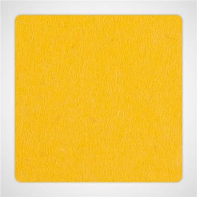 Vierkante vilt onderzetters - Geel - 6 stuks - 10 x 10 cm - Glas onderzetter - Cadeau - Woondecoratie - Woonkamer - Tafelbescherming - Onderzetters Voor Glazen - Keukenbenodigdheden - Woonaccessoires - Tafelaccessoires