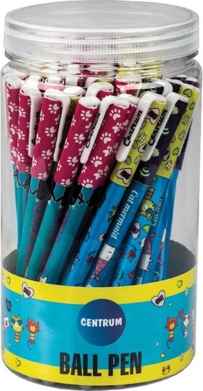 Centrum uitwisbare gelpennen set - 48 stuks blauw schrijfplezier.
