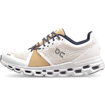 On Cloudstratus Comfortabele Ronde Neus Schokabsorberende N-Slip Laag Uitgesneden Hardloopschoenen Dames sneaker Wit Geel 29.99771 37 white