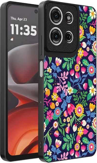 Smartphonica Telefoonhoesje Geschikt voor Motorola Moto G15 met bloemen opdruk - TPU backcover case flower design geschikt voor Motorola Moto G15