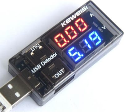USB Tester | USB Detector | Spanningsmeter | USB poort Analyzer | Dubbele uitgang | LED display