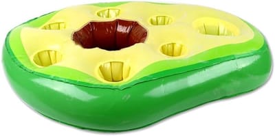 Zwevende bekerhouder voor zwembad, opblaasbare zwembadbar met bekerhouders, PVC vlotterbak voor zwemmen, feest, strand