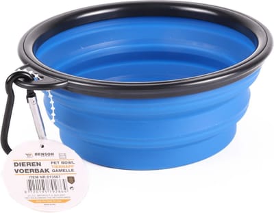 Benson Hondenvoerbak - Kattenvoerbak - Ø 13 cm - Opbouwbaar - Blauw