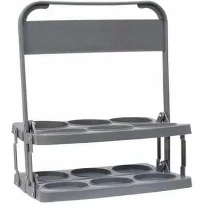 Pvc Flessenhouder Basic 6uds Voor 6 Flessen 750 Ml Gris ÚNICA