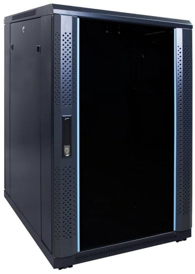 DSIT 18U serverkast met glazen deur 600x800x1000mm (BxDxH) - serverbehuizing - serverrack - 19 inch