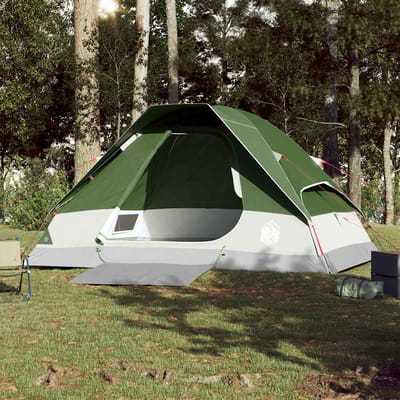 Vidaxl Kampeertent, 4-Pers., Koepelvormig, Groen, Waterdicht