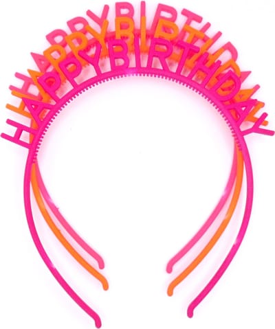 Diadeem happy birthday felle kleuren set van 3 stuks - kinderfeestje - verjaardag