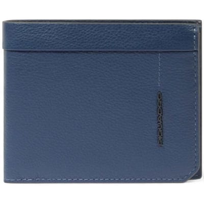 Piquadro Wallet Kiri Man Blauw leer - PU4518W137R-BLU