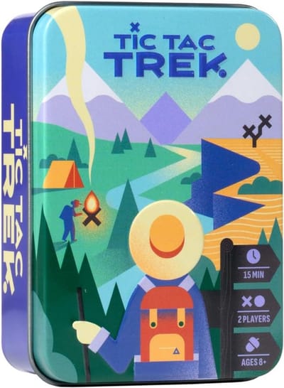 Dailygoods - Tic Tac Trek - Strategisch Tegel Legspel voor 2 Spelers