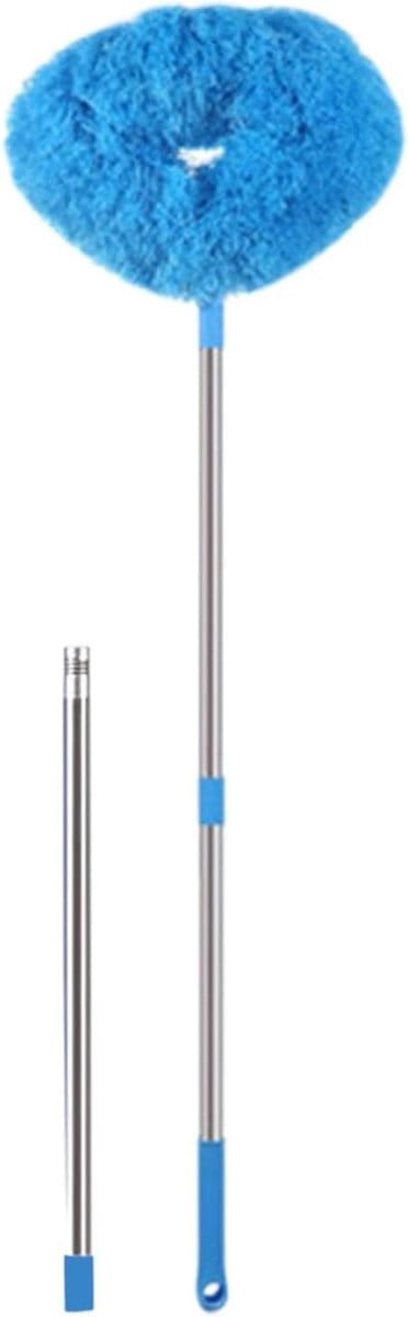 Ventilator Reiniger - Stofverwijderaar Duster - Hoge Oppervlakken Schoonmaken - Flexibele Kop - 44cm Lengte - Blauw
